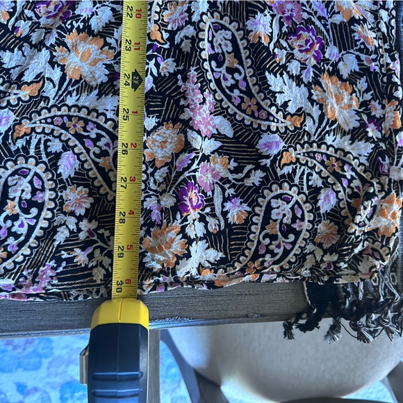 Jane & Delancey Floral Womans Blouse Tunic Long Sleeve Paisley Pleaded front - Picture 13 of 13